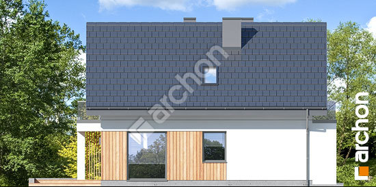 Боковой фасад Дом в сон-траве 4