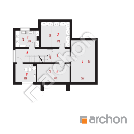 Проект будинку ARCHON+ Будинок під софорою (П) План підвалу