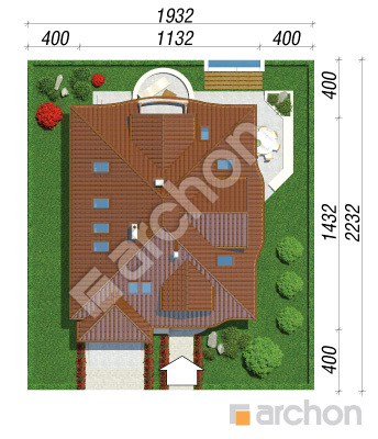 Проект дома ARCHON+ Дом в зефирантесе вер.2 Ситуація