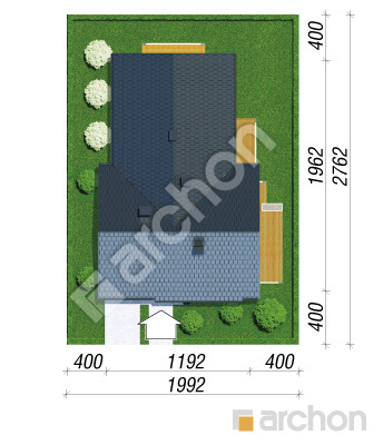 Проект дома ARCHON+ Дом в глоксинии вер.2 Ситуація