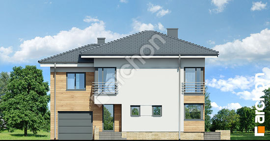 Передний фасад Дом в мирте 5