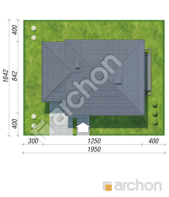 Проект дома ARCHON+ Дом в мирте 5 Ситуація