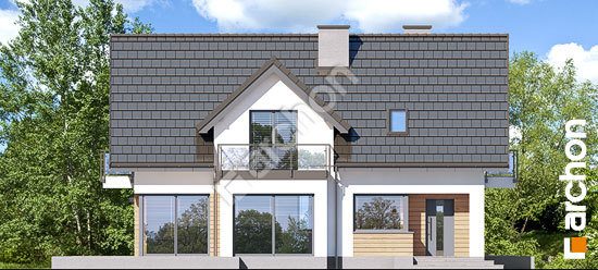 Передний фасад Дом в авокадо 2 (Н)