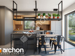 Проект дома ARCHON+ Дом в орехах (Р2) визуализация кухни 1 вид 1