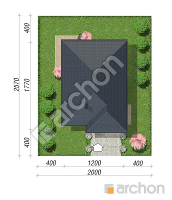 Проєкт будинку ARCHON+ Будинок в ренклодах 17 Ситуація