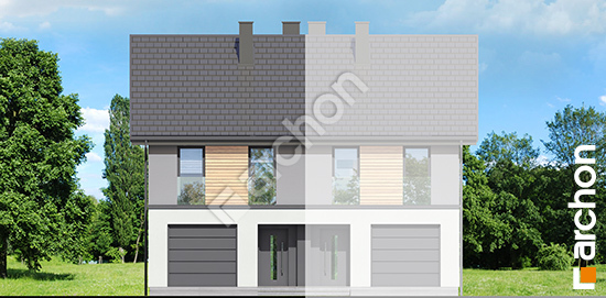 Передний фасад Дом в черной смородине (ГБ)