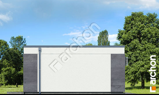 Боковой фасад Г30 - Одноместный гараж