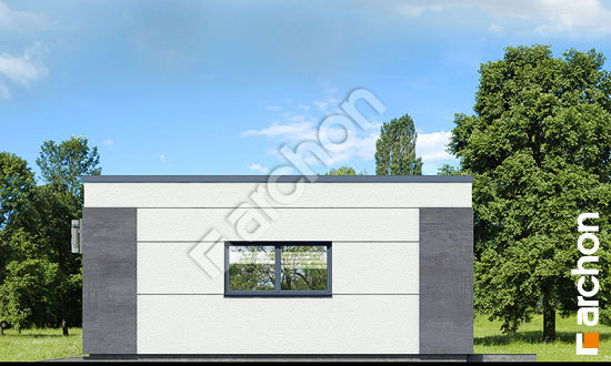 Боковой фасад Г30 - Одноместный гараж