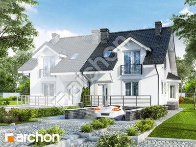 Проєкт будинку ARCHON+ Будинок в дельфініумі 2 (П) вер. 2 