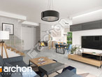 Проект будинку ARCHON+ Будинок в каченьцах (Г2) денна зона (візуалізація 1 від 3)