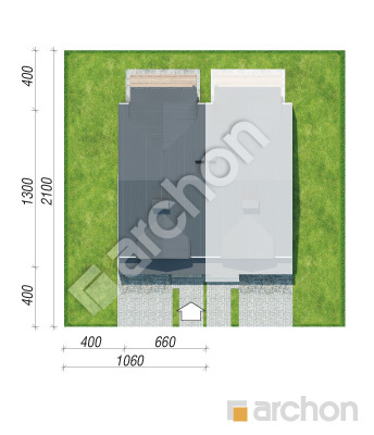 Проект дома ARCHON+ Дом под гинко 18 (ГБ) Ситуація