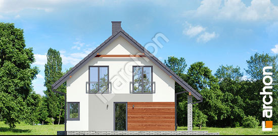 Бочний фасад Будинок в малинівці (Е)