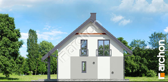 Боковой фасад Дом в малиновках (Е)