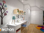 Проект дома ARCHON+ Дом в малиновках (Е) ночная зона (визуализация 2 вид 4)