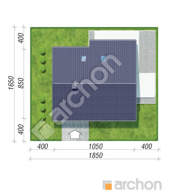 Проєкт будинку ARCHON+ Будинок в малинівці (Е) Ситуація