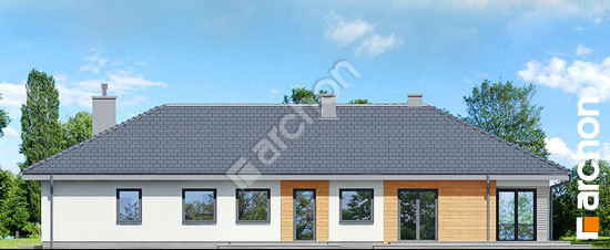 Дворовой фасад Дом в обриете (Г2)