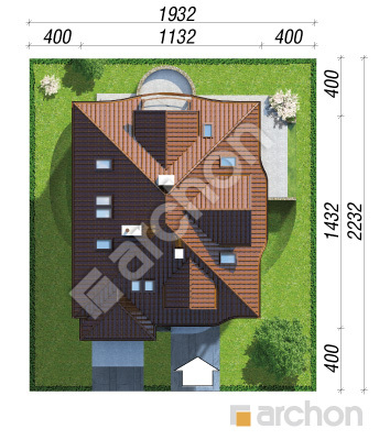 Проєкт будинку ARCHON+ Будинок в зефірантесі (П) Ситуація