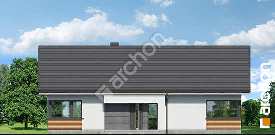 Передний фасад Дом под красной рябиной 22 (Е) ВИЭ