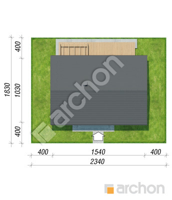 Проект дома ARCHON+ Дом под красной рябиной 22 (Е) ВИЭ Ситуація
