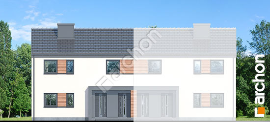 Передній фасад Будинок в халезіях 3 (Р2Б)