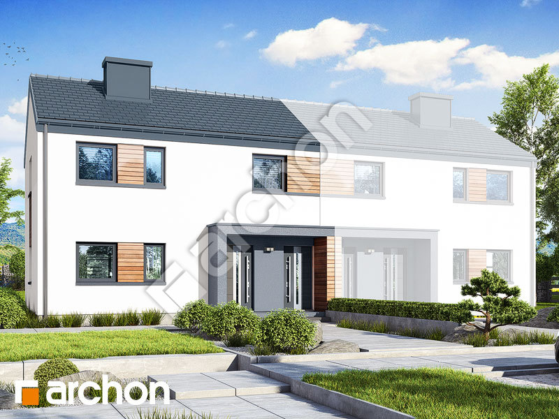 Проект будинку ARCHON+ Будинок в халезіях 3 (Р2Б) Вид 1