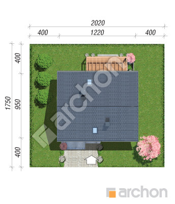 Проект дома ARCHON+ Дом в аурорах 14 Ситуація