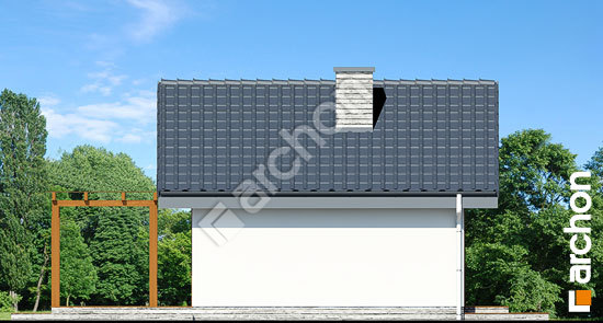 Боковой фасад Летний домик в крокусах 2