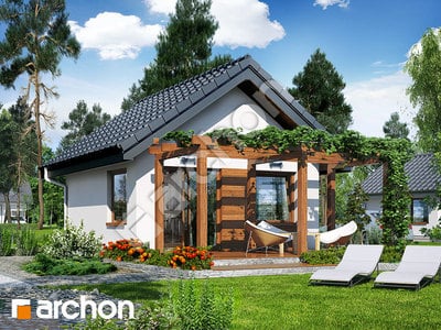 Проект дома ARCHON+ Летний домик в крокусах 2 Вид 2
