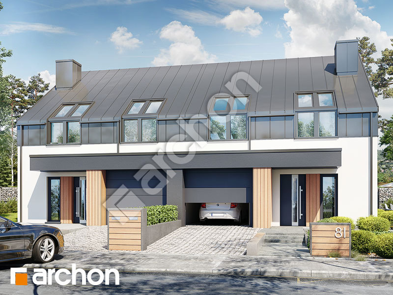 Проект будинку ARCHON+ Будинок в нарцисах 2 (Р2) Вид 1
