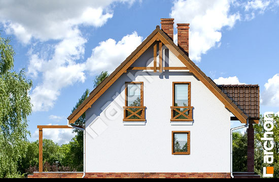 Боковой фасад Дом в примулах вер. 2