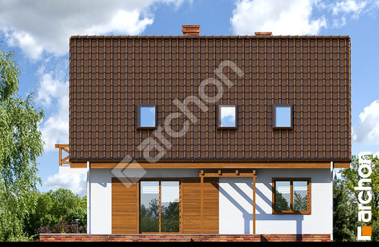 Дворовий фасад Будинок в примулах вер. 2