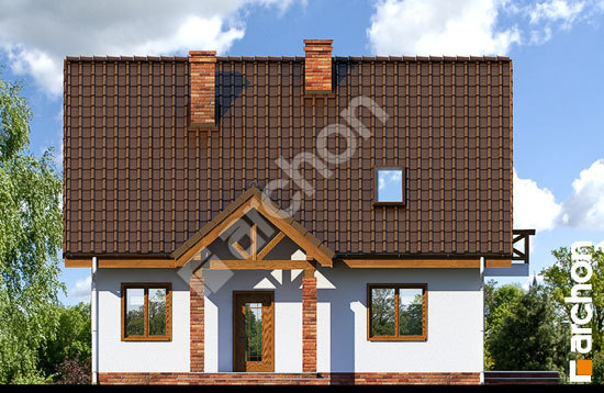 Передний фасад Дом в примулах вер. 2