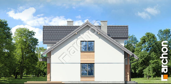 Боковой фасад Дом в цикламенах 2 (А)