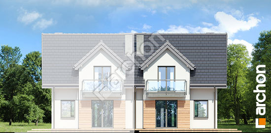 Дворовий фасад Будинок в цикламенах 2 (А)