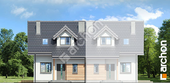 Передній фасад Будинок в цикламенах 2 (А)