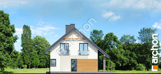 Бочний фасад Будинок в малинівці (Р2)