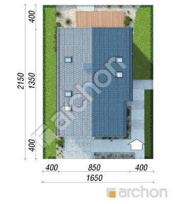 Проект дома ARCHON+ Дом в лиголях Ситуація