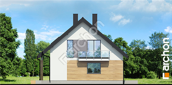 Бочний фасад Будинок в яблонках 4 вер.2