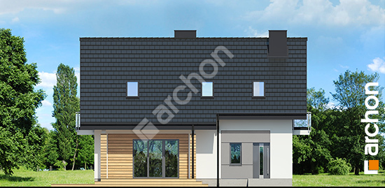 Дворовий фасад Будинок в яблонках 4 вер.2