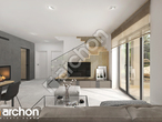 Проект дома ARCHON+ Дом в яблонках 4 вер.2 дневная зона (визуализация 1 вид 1)
