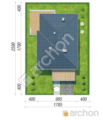 Проєкт будинку ARCHON+ Вілла Сесилія Ситуація