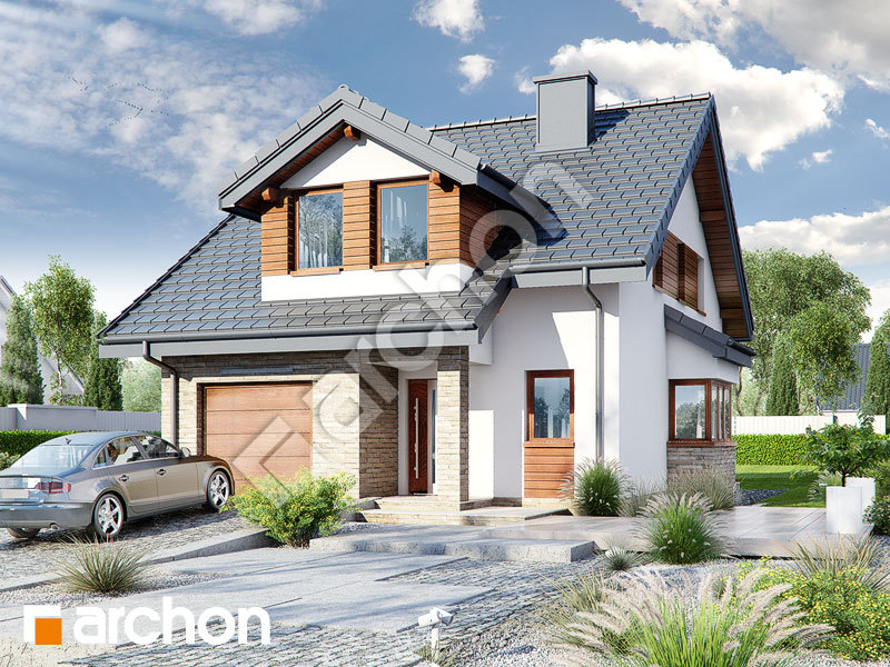 Проект будинку ARCHON+ Будинок в кульбабах (Н) вер.3 Вид 1
