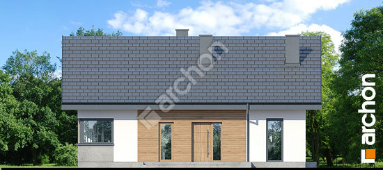 Передній фасад Будинок в дерені 2