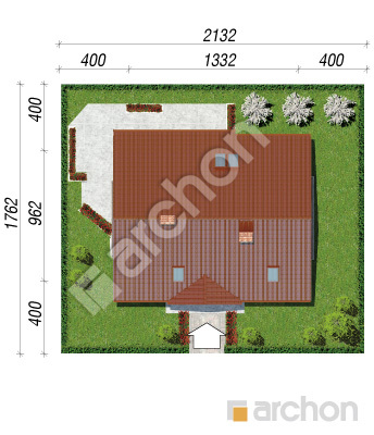 Проект дома ARCHON+ Дом в ландышах вер.2 Ситуація