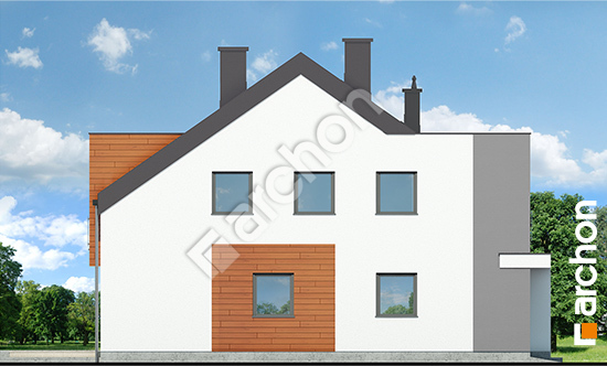 Боковой фасад Дом под гинко 7 (ГР2Н)