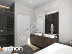 Проект дома ARCHON+ Дом в ренклодах 27 (Г2) визуализация ванной (визуализация 3 вид 3)