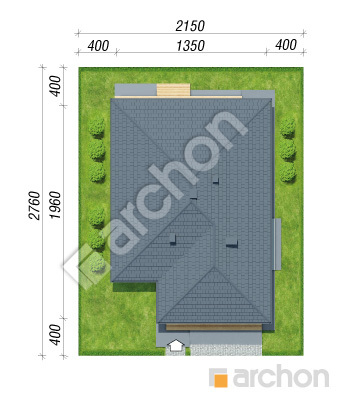 Проект дома ARCHON+ Дом в ренклодах 27 (Г2) Ситуація