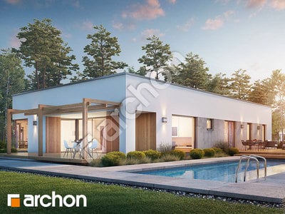 Проект дома ARCHON+ Дом в хурмах 2 