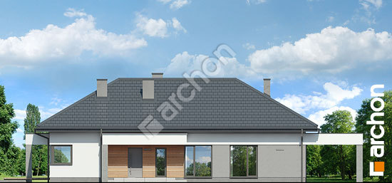 Передний фасад Дом в мекинтошах 11