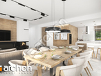 Проект дома ARCHON+ Дом в мекинтошах 11 дневная зона (визуализация 1 вид 2)